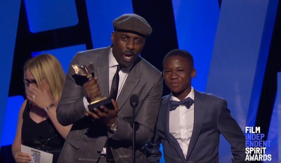 Ghanaian Teenager Abraham Attah & Idris Elba Win Best Actor & Best Supporting Actor At The 2016 Film Independent Spirit Awards