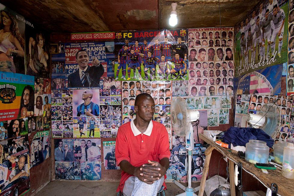 Studio Africa: Nigerian Photographer Andrew Esiebo On The Fantasy-Spaces Of West African Barbershops