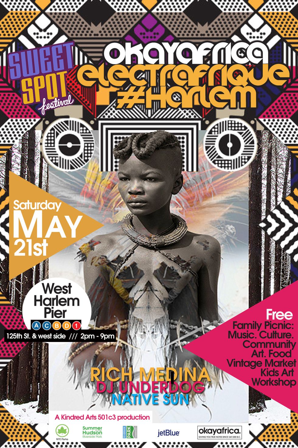 Harlem’s Sweet Spot Festival With Okayafrica Electrafrique ft. DJ Underdog & Native Sun Plus Rich Medina!