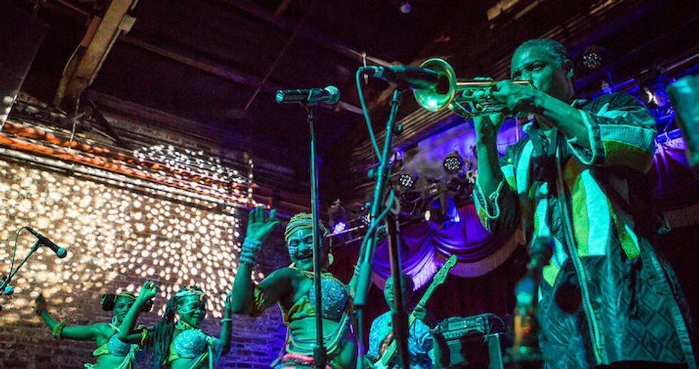 Okayafrica Presents Femi Kuti & The Positive Force for a Night of Afrobeat at Brooklyn Bowl