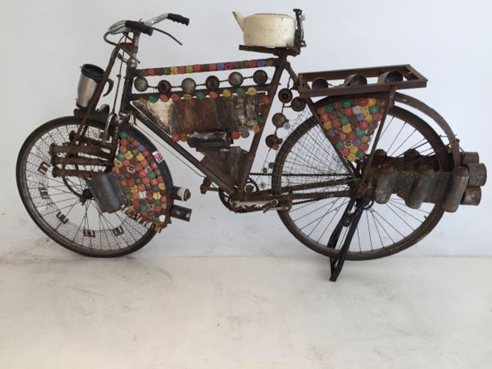 Afrofuturist Artist Cyrus Kabiru Preserves the Memory of ‘Black Mamba’ Bikes on the Wane in Kenya