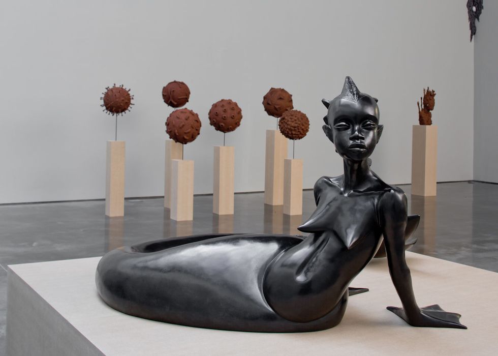 Wangechi Mutu Creates Powerful Guardians of Female Identity in 'Ndoro Na Miti'