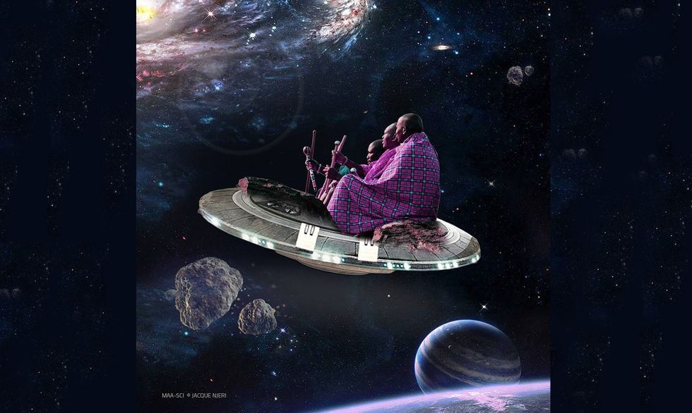 This Kenyan Artist Imagines Sending the Maasai People Into Space