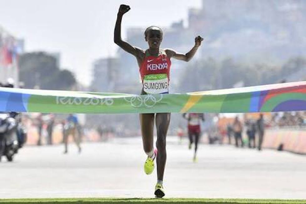 Jemima Sumgong Is the First Kenyan Woman To Capture Gold in an Olympic Marathon