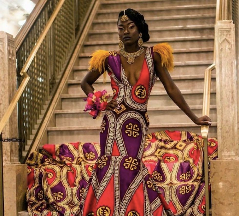 My prom dress, african clothing, kente cloth, africa, #promdress