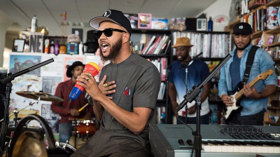 Watch Jidenna Get Animated During His 'Tiny Desk' Performance