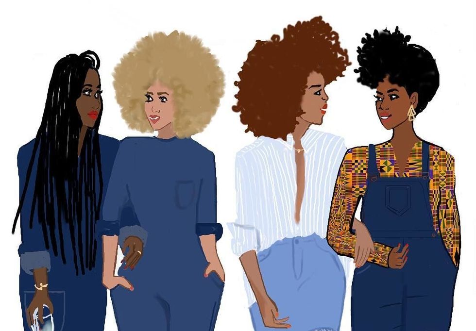 The Artist Is Present: Congolese-French Illustrator Nicholle Kobi's Drawings Shamelesly Celebrate the Strength of Black Women