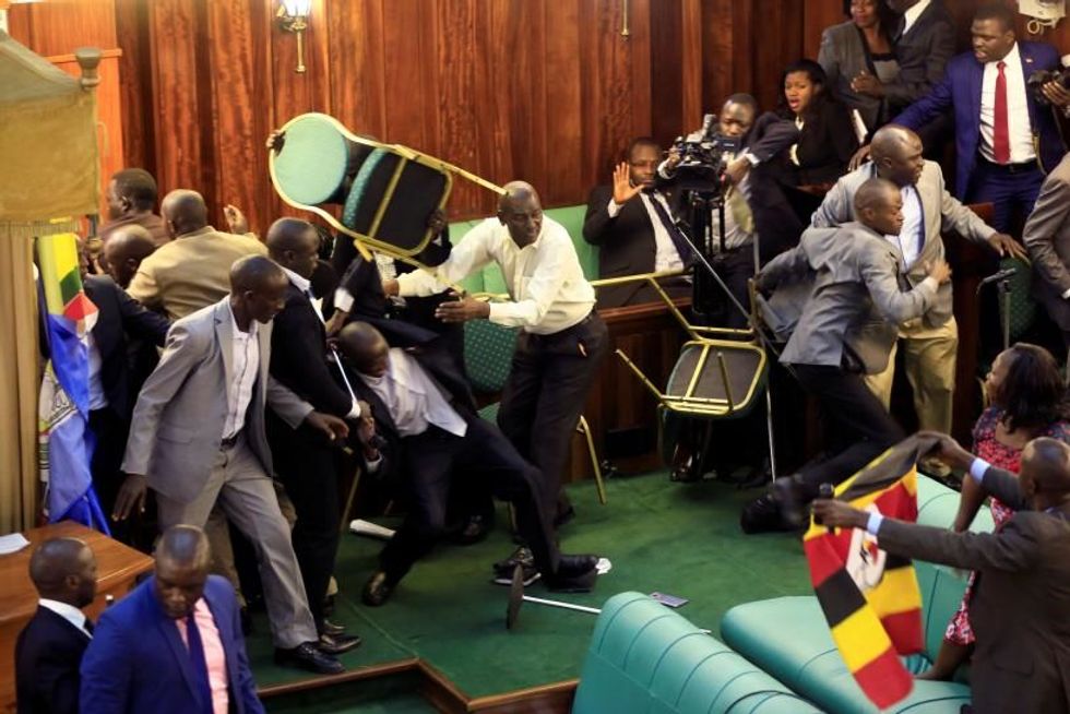 Ugandan Lawmakers Have Brawled Two Days In a Row Over Debates About the Presidential Age Limit