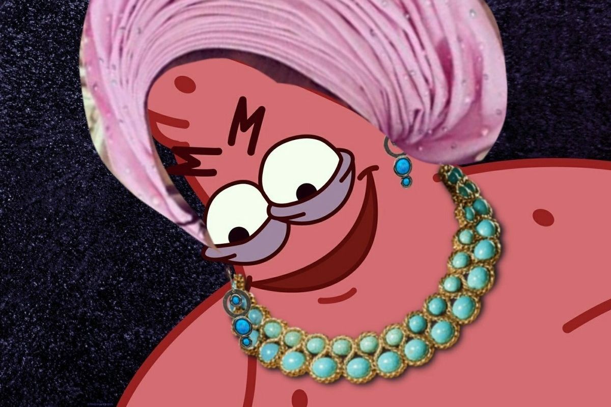 Someone Put a Gele on This Popular Patrick Meme and African Twitter Went Crazy with the Jokes