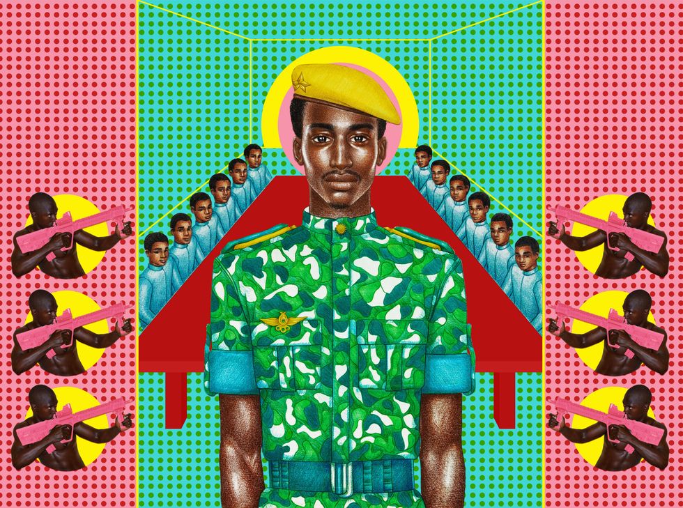 This Mixed Media Series Pays Homage To the Late Burkinabe Revolutionary—Thomas Sankara