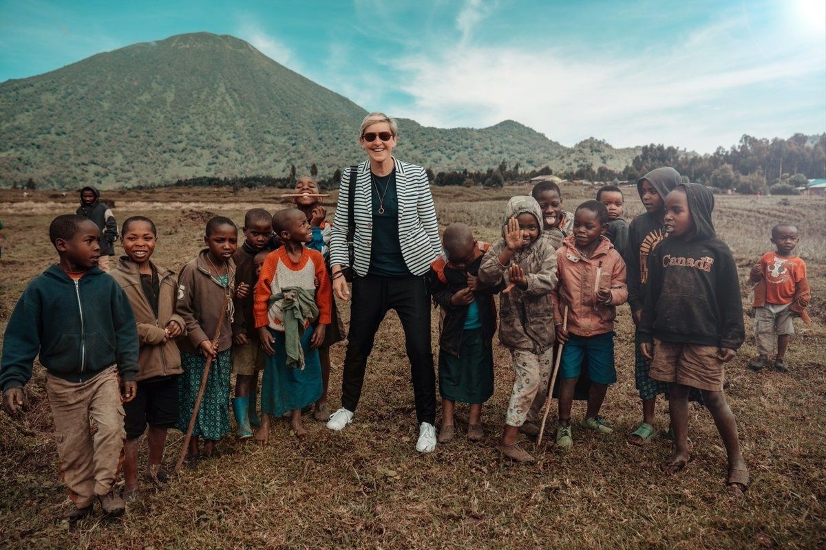 Ellen DeGeneres is the Latest White Celebrity to Take a Picture With Smiling 'African' Children