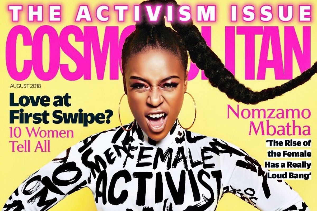 Twitter Is Divided About The New Cosmopolitan ‘Activism Issue’ Cover Featuring Nomzamo Mbatha