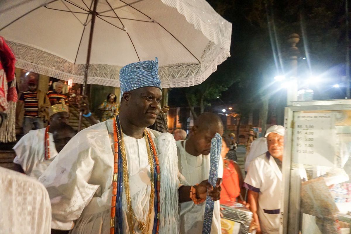 In Photos: The Ooni of Ife Visits Brazil