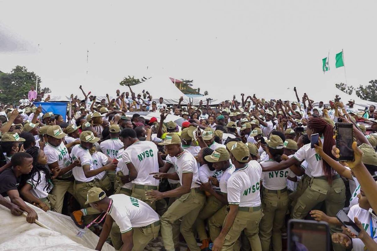 'Looks Like a Presidential Rally': Davido Arrives at National Youth Service Camp