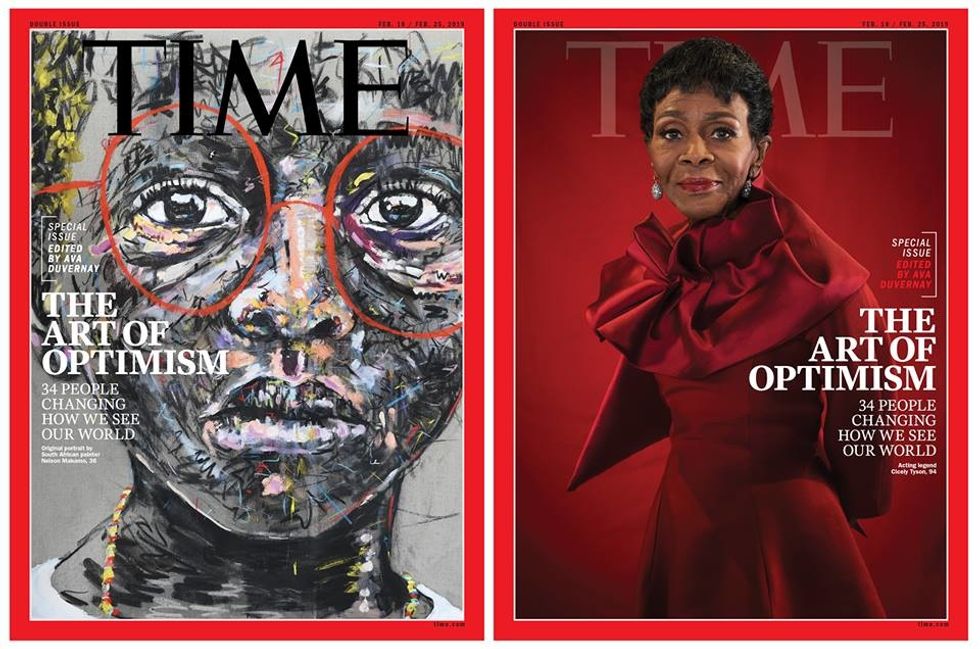 South African Artist Nelson Makamo’s Painting is on The Cover of TIME’s Latest Optimists Issue