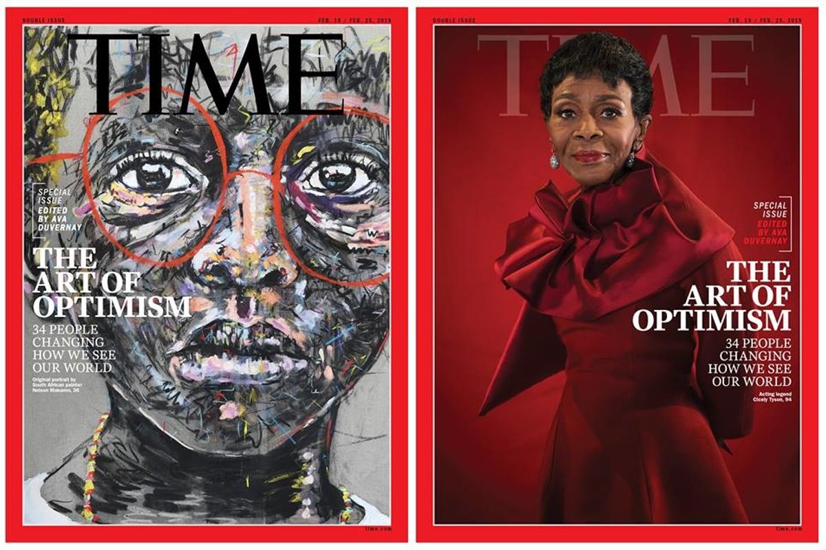 South African Artist Nelson Makamo’s Painting is on The Cover of TIME’s Latest Optimists Issue