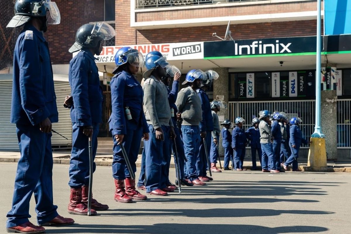 Zimbabwean Police Are Using Violence to Disperse Peaceful Protesters