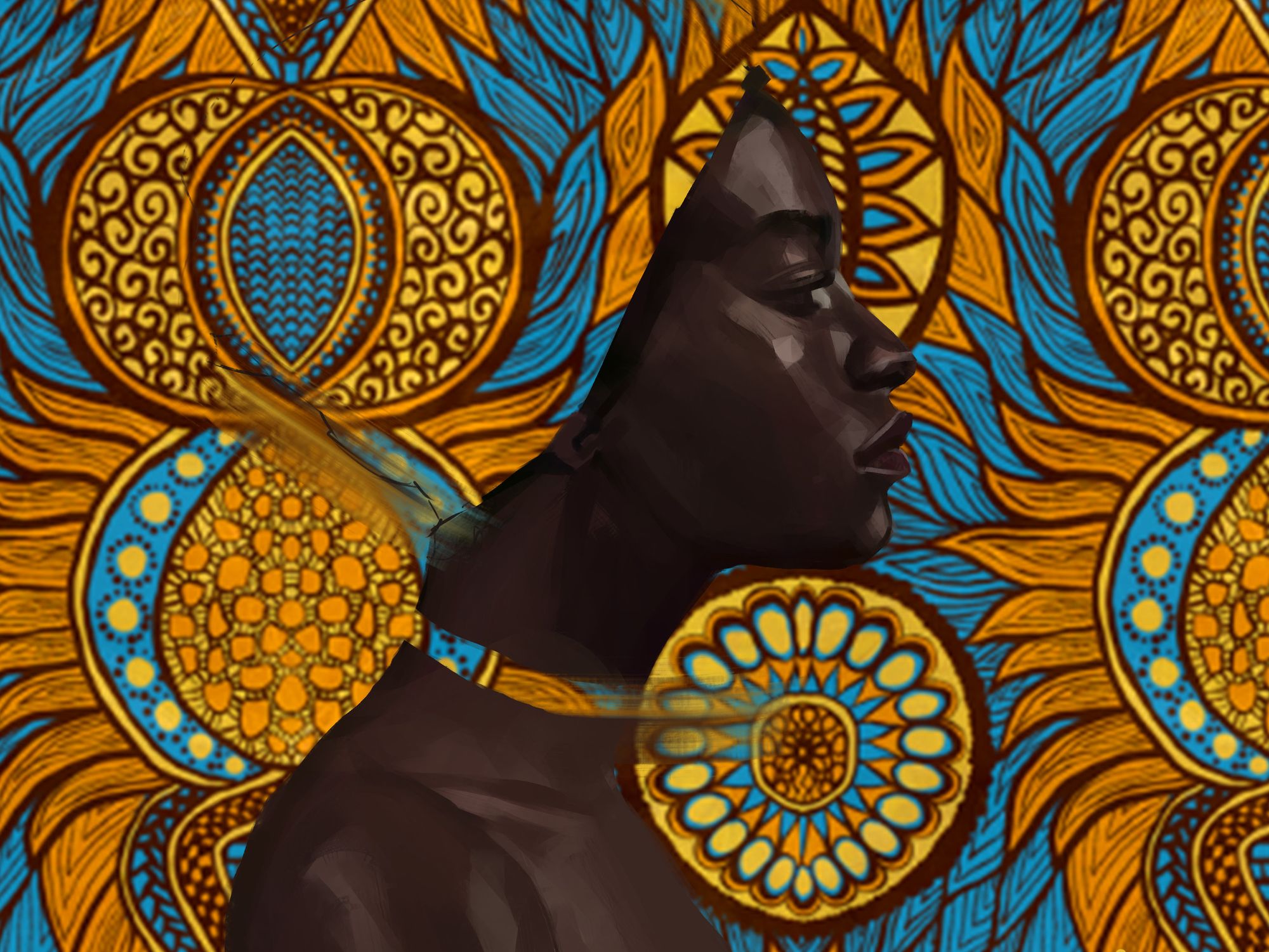 Spotlight: Adekunle Adeleke Creates Digital Surrealist Paintings That Celebrate African Beauty