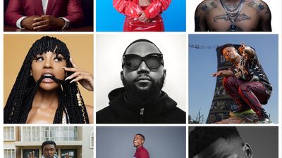 A collage of the Def Jam African roster: Larry Gaaga, Boity, Tshego, Nadia Nakai, Cassper Nyovest, Nasty C, Ricky Tyler, Vector and Tellaman. 