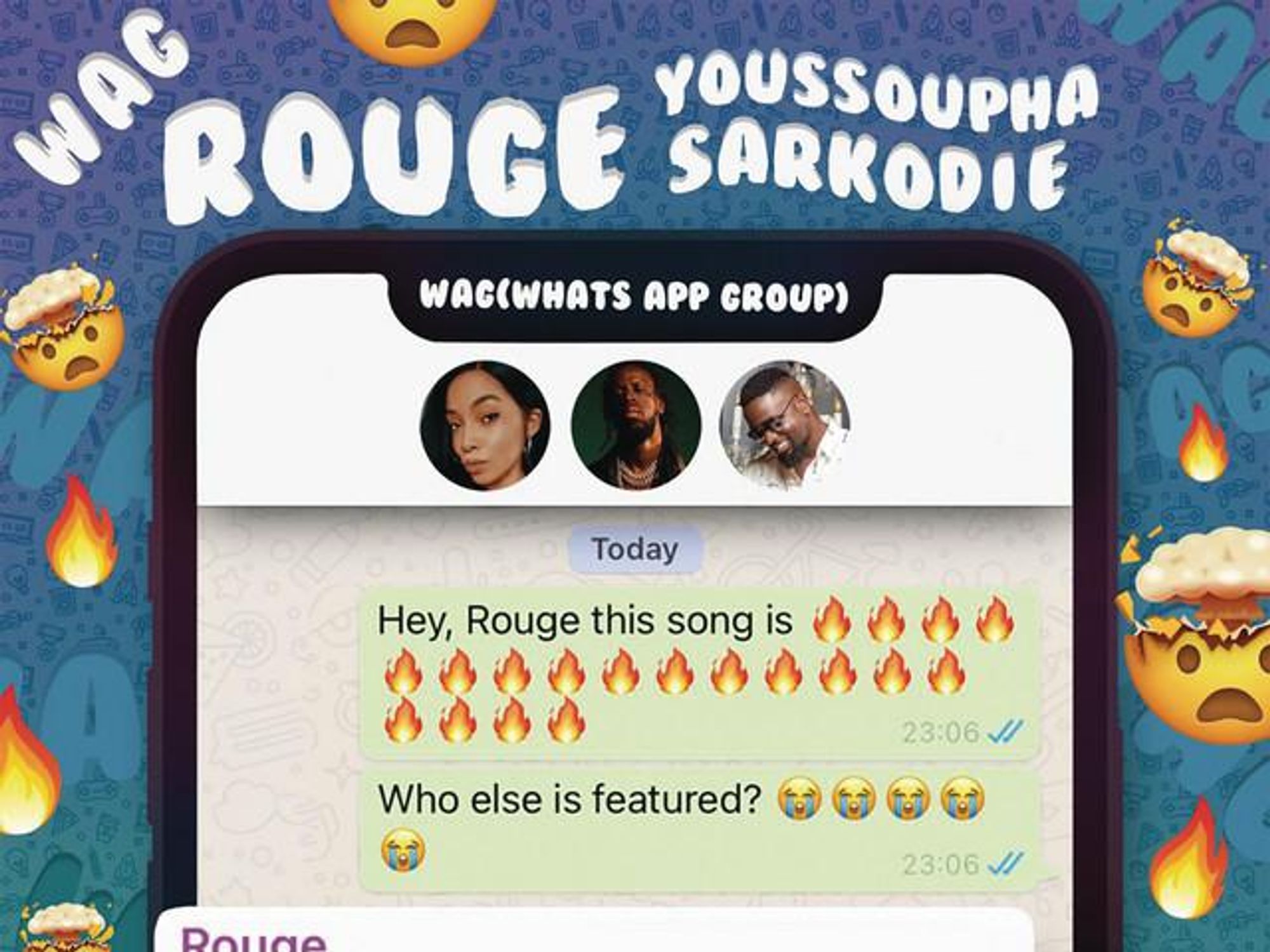 Rouge Enlists Sarkodie and Youssoupha in New Single ‘W.A.G’