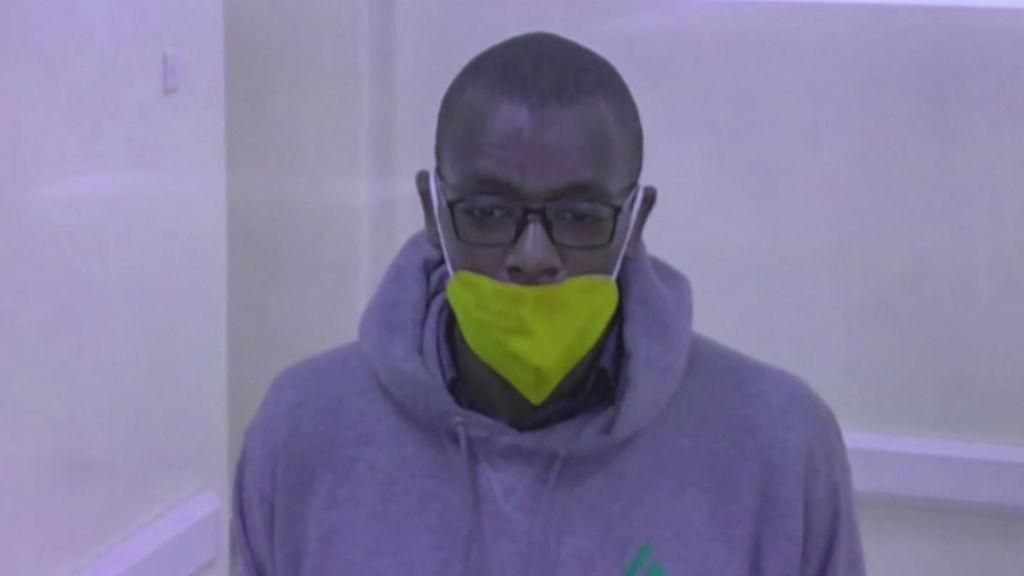 Ugandan author Kakwenza Rukirabashaija during his live video bail hearing - January 2022