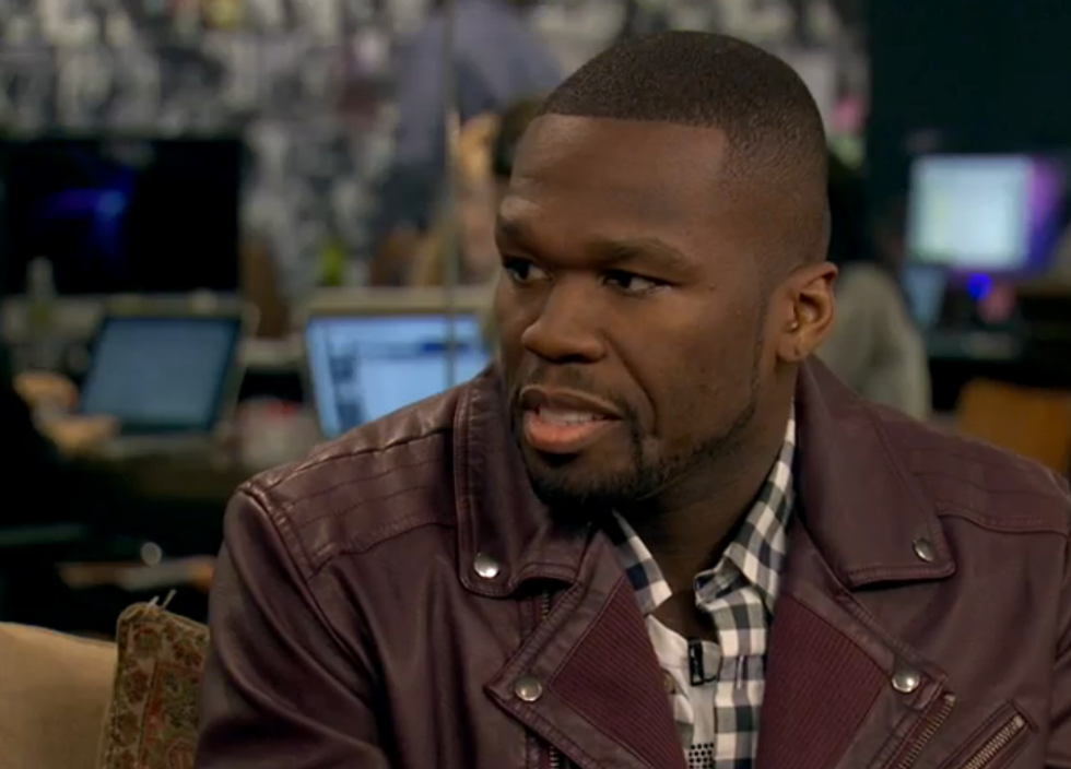 Video: 50 Cent Fights Hunger 'We Can't Eat Shoes'