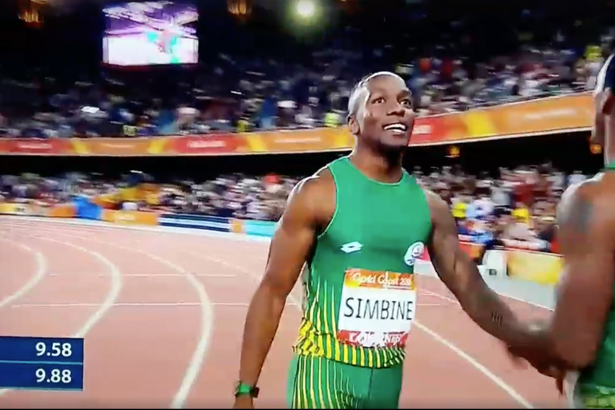 Akani Simbine Sprints to Gold in Commonwealth Games