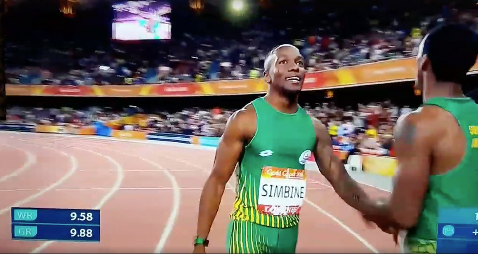 Akani Simbine Sprints to Gold in Commonwealth Games