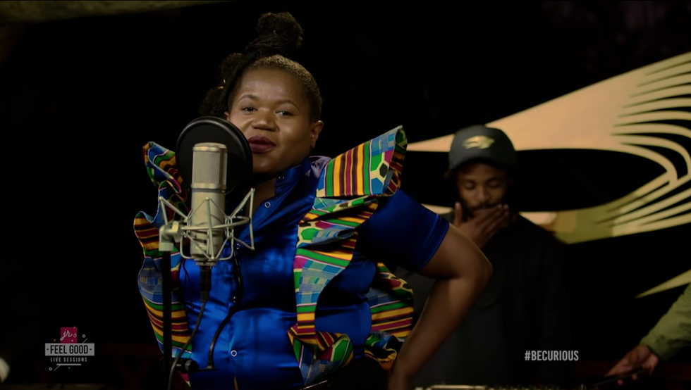Watch Busiswa Tell Her Story In Her Energetic Feel Good Live Sessions Performance