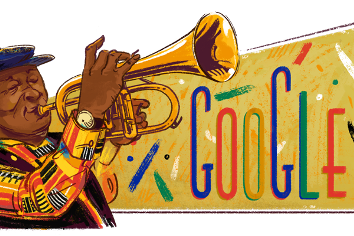 Today’s Google Doodle Celebrates Late South African Jazz Legend Hugh Masekela On His 80th Birthday
