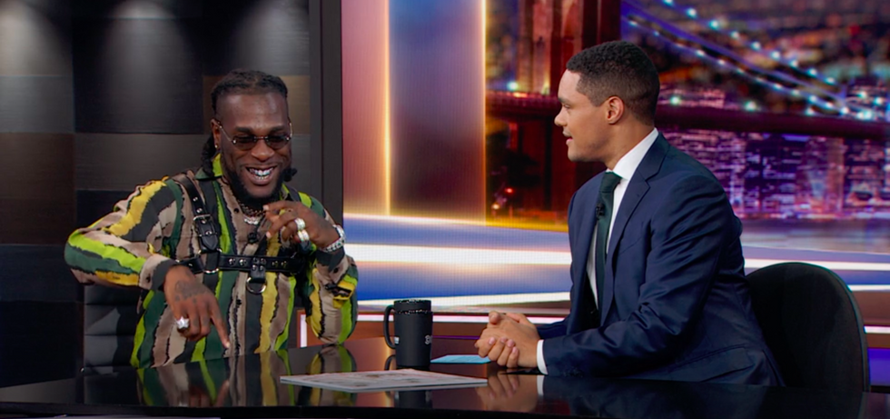 Burna Boy Talks 'African Giant,' Performs 'Ye' & 'Anybody' on 'The Daily Show With Trevor Noah'