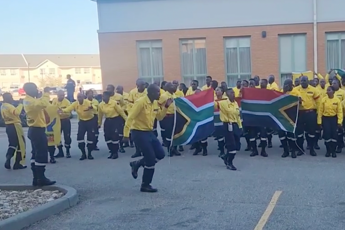Dancing South African Fire Fighters Arrive In Canada To Help Fight The Blaze