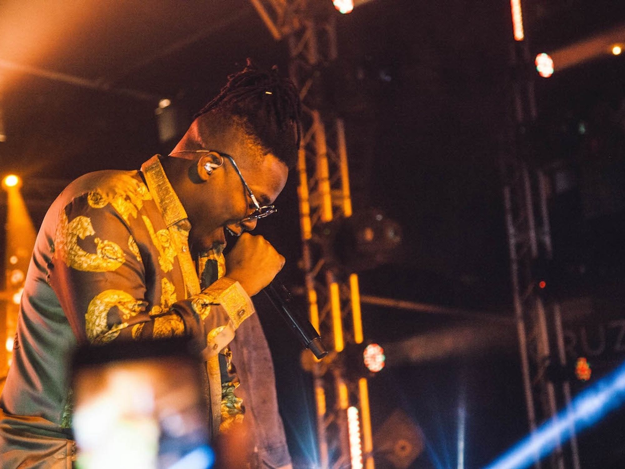 Kiddominant performs at the launch of AKA's "Touch My Blood" album in Soweto, South Africa in 2017.
