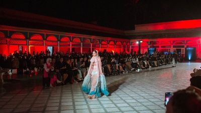 A model on the runway during Maison ARTC’s Show at Marrakech Fashion Week. 