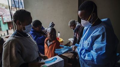 Coronavirus testing in Johannesburg, South Africa. 