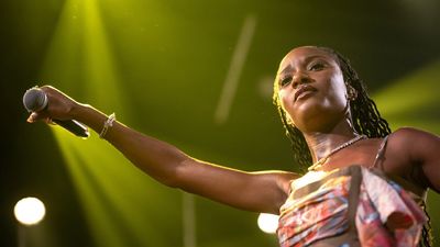 Beninese-born Nigerian singer Ayra Starr performs during the 57th Montreux Jazz Festival in Montreux on July 4, 2023.