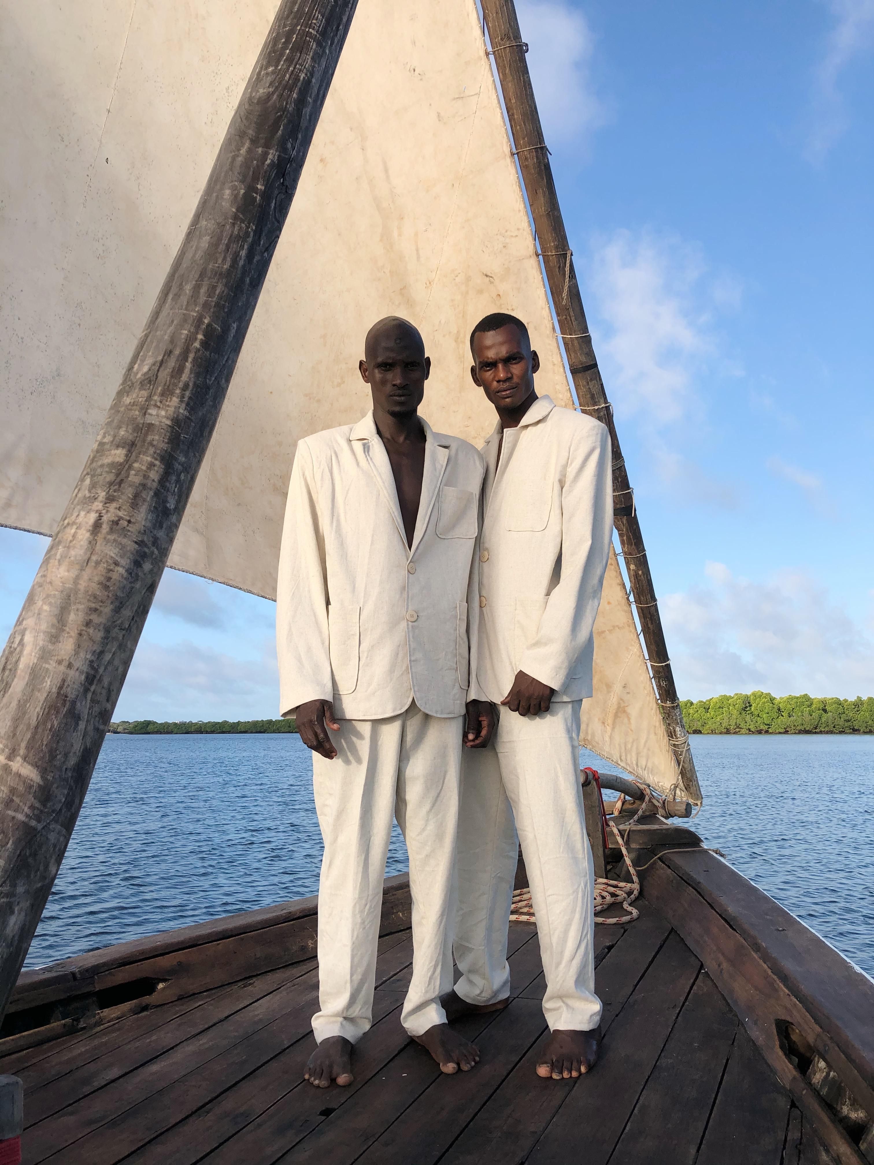 An image of two male models wearing Ikeno fashion