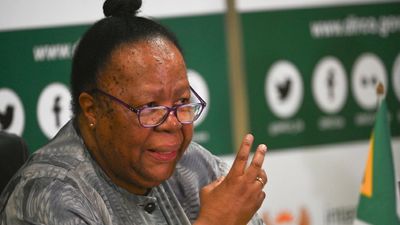 International Relations Minister Naledi Pandor during a meeting with Ukraine Foreign Policy Minister on November 06, 2023 in Pretoria, South Africa. The war between the two countries escalated last year when Russia invaded Ukraine, killing thousands of people in the country. 