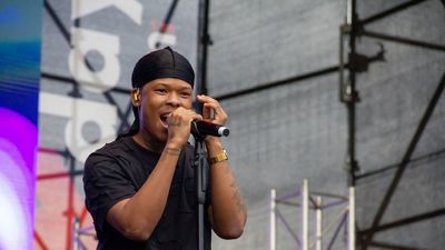 Nasty C at the Galaxy KDay at Meerendal Estates on March 04, 2023 in Cape Town, South Africa. Galaxy KDay is a summer music festival that is presented by KFM 94.5 and Samsung.