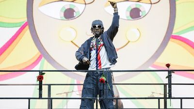 Nigerian rapper Rema performs in concert during the day 2 of Primavera Sound Barcelona 2023 on June 01, 2023 in Barcelona, Spain. 