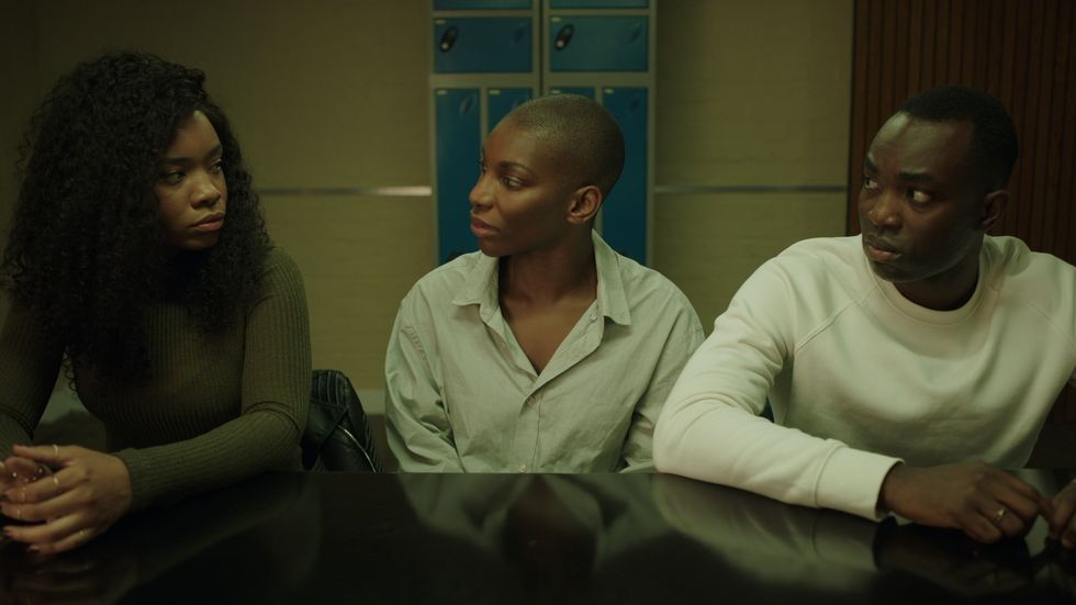 Michaela Coel and the cast of 'I May Destroy You' in a still from the HBO Max show.