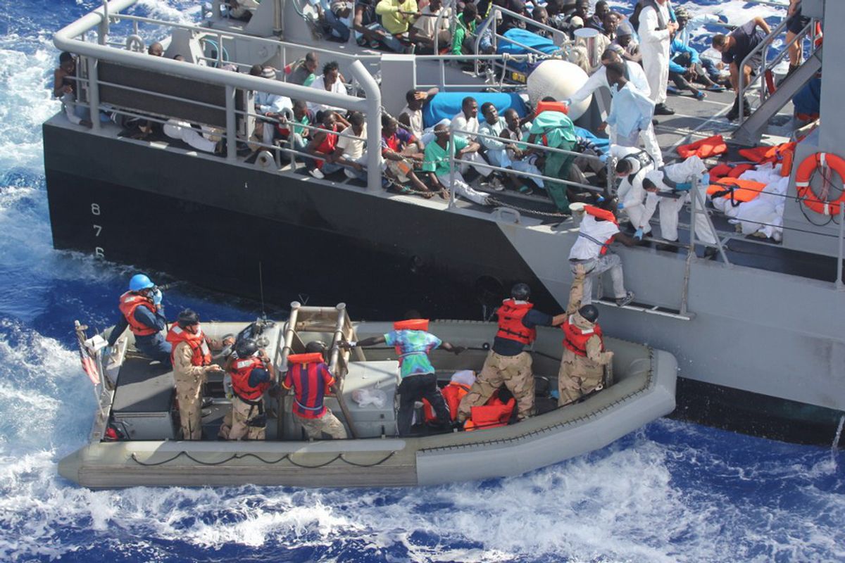 migrant boats mediterranean african migrants