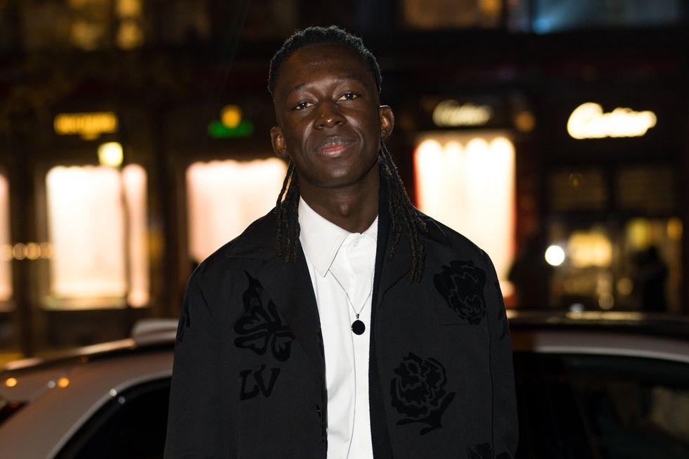 Mory Sacko arrives at the GQ - Men Of The Year Awards 2022 at Hotel Kimpton St Honore Paris on November 29, 2022 in Paris, France.
