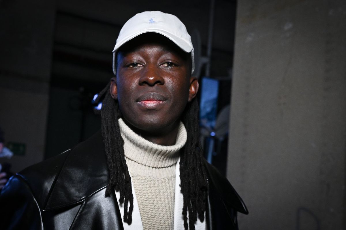 Mory Sacko attends the Bluemarble Menswear Fall/Winter 2024-2025 show as part of Paris Fashion Week on January 17, 2024 in Paris, France.