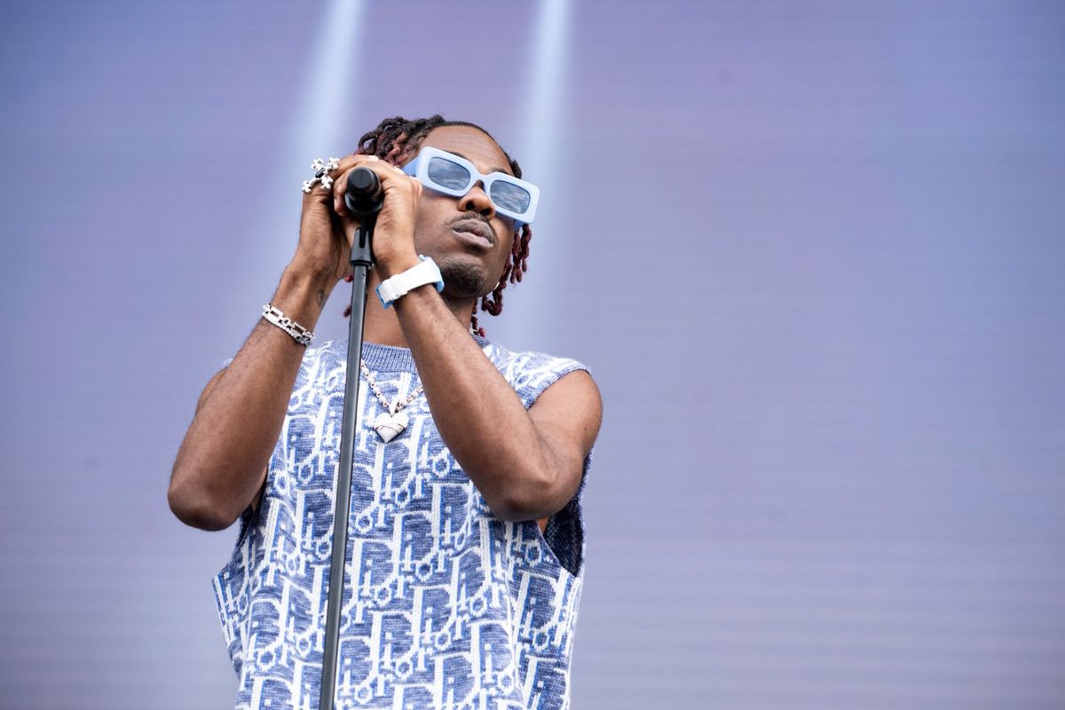 Nigerian singer-songwriter, CKay performs onstage during the Lollapalooza Paris Festival - Day Three on July 23, 2023 in Paris, France. 