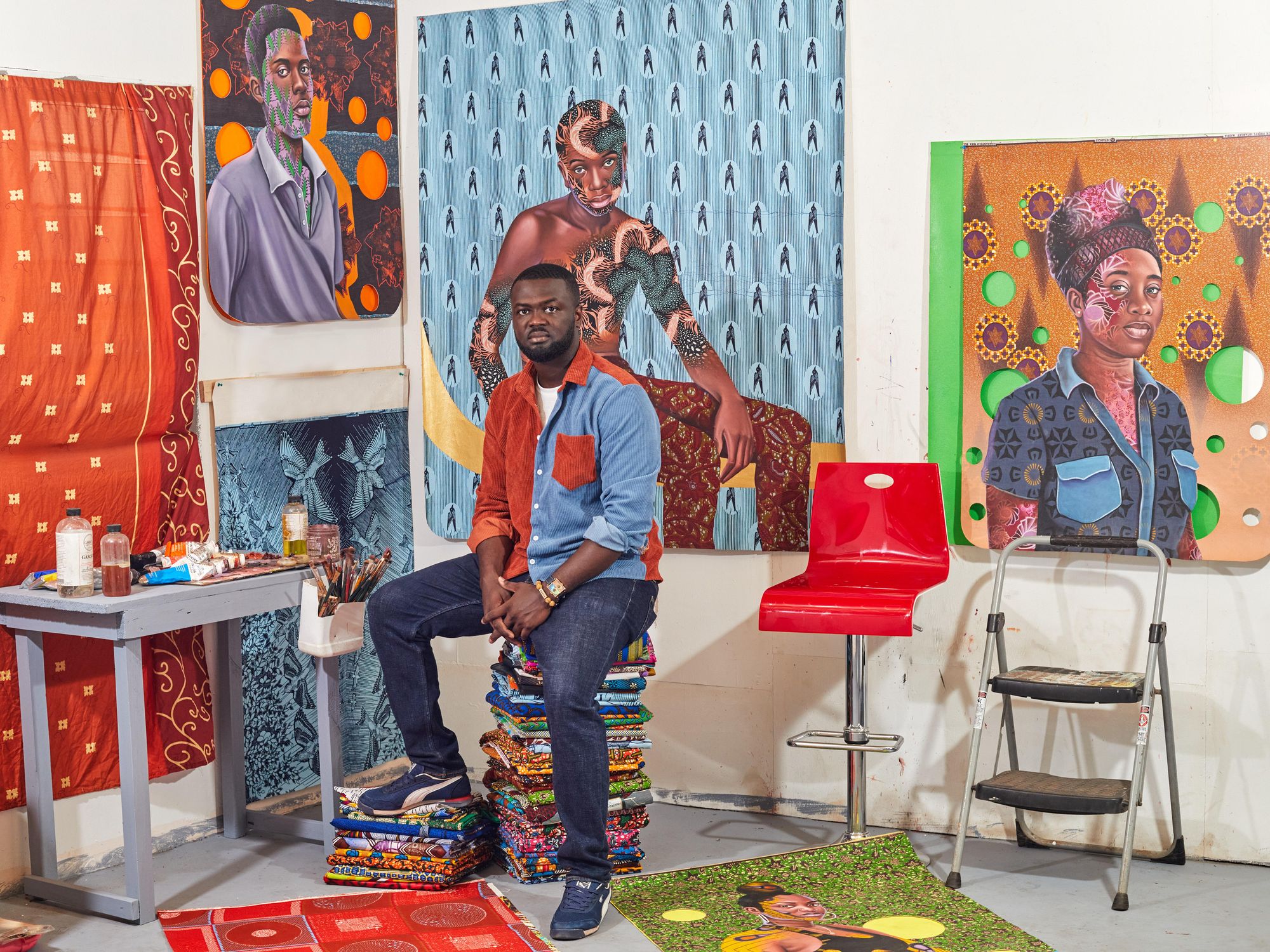 How Patrick Quarm Uses African Textile to Tell Stories About Identity