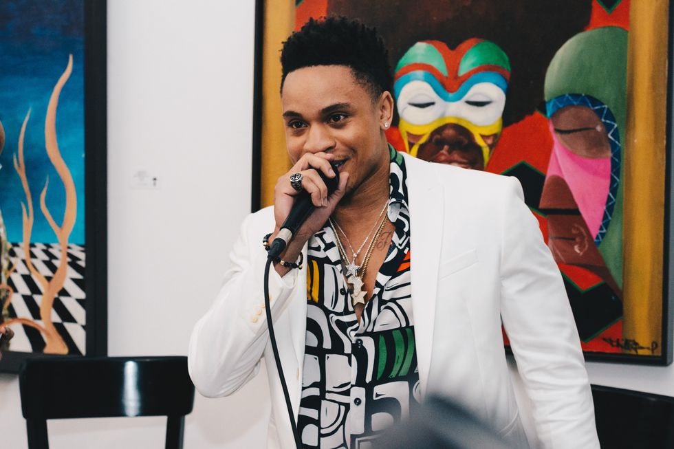 This Is What Rotimi's 'Walk With Me' EP Listening Party Looked Like