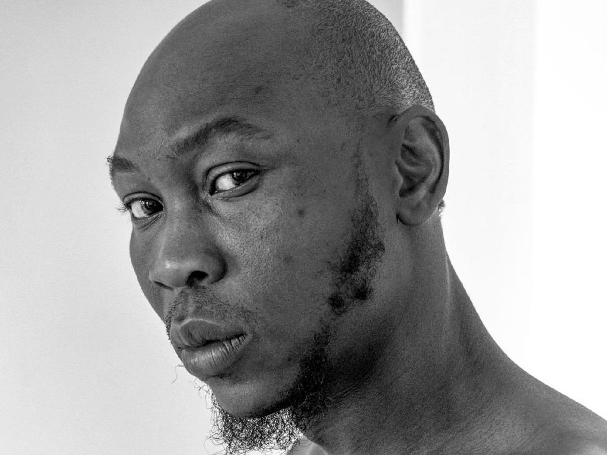 Portrait of Nigerian singer and musician Seun Kuti