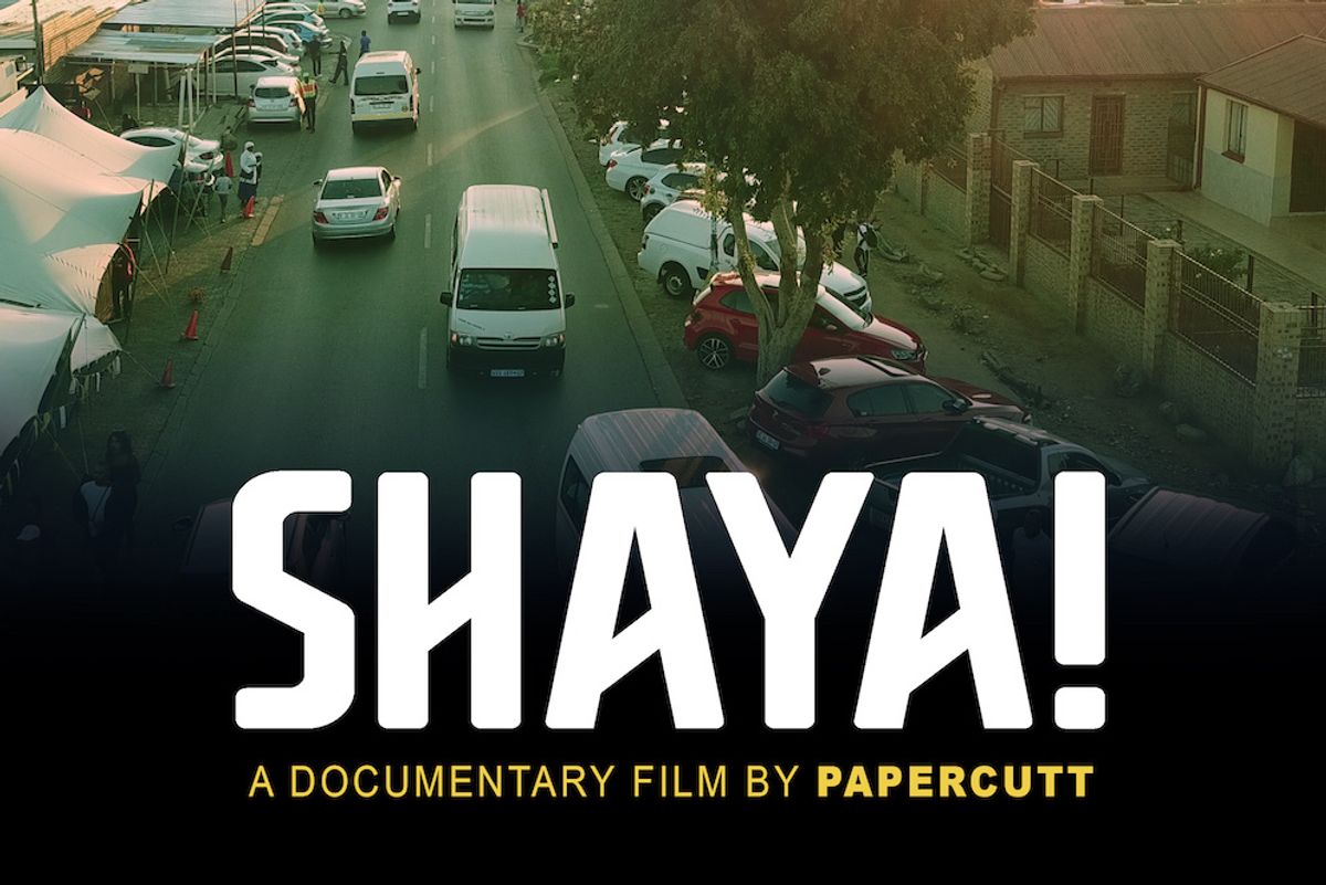 Poster for the 2019 amapiano documentary 'Shaya' featuring Kabza De Small, JazziDisciples, MFR Souls and Mark Khoza.