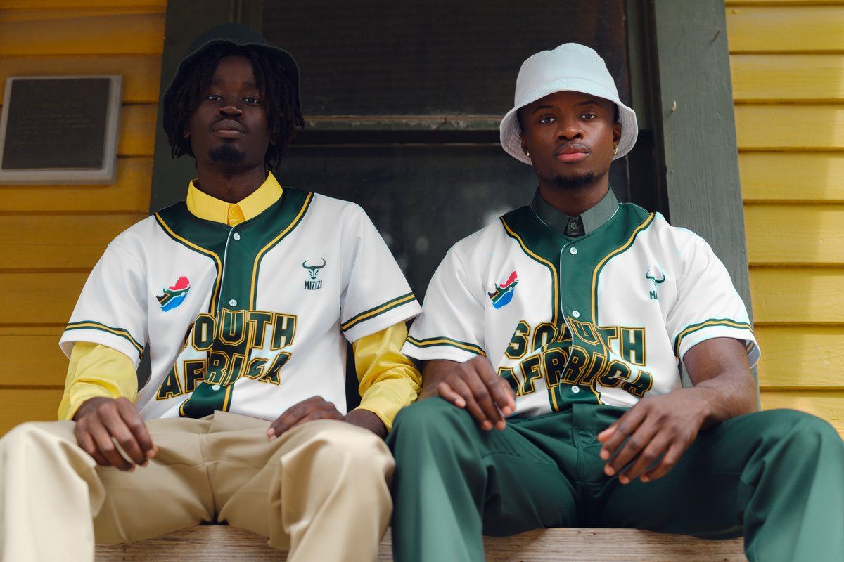 Promotional image of Mizizi’s new baseball jersey to mark Heritage Day 2023 in South Africa.